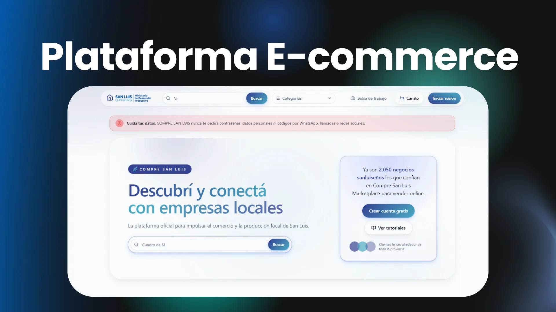 Portada de Plataforma E-commerce
